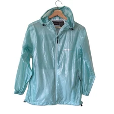 Compass 360 Ultra Pak Jacket Womens Windbreaker Rain Coat Blue Small Outdoor