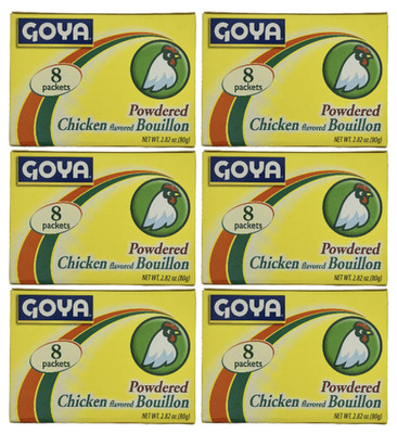 Goya Powdered Chicken flavored Bouillon 2.82 oz. Pack of 6
