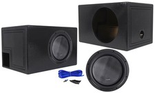 American Bass XR-12D2 2400w 12" Competition Subwoofer+Vented Sub Box Enclosure