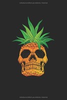 Ananas Totenkopf Notizbuch: A5 Malbuch & Skizzenbuch FüR