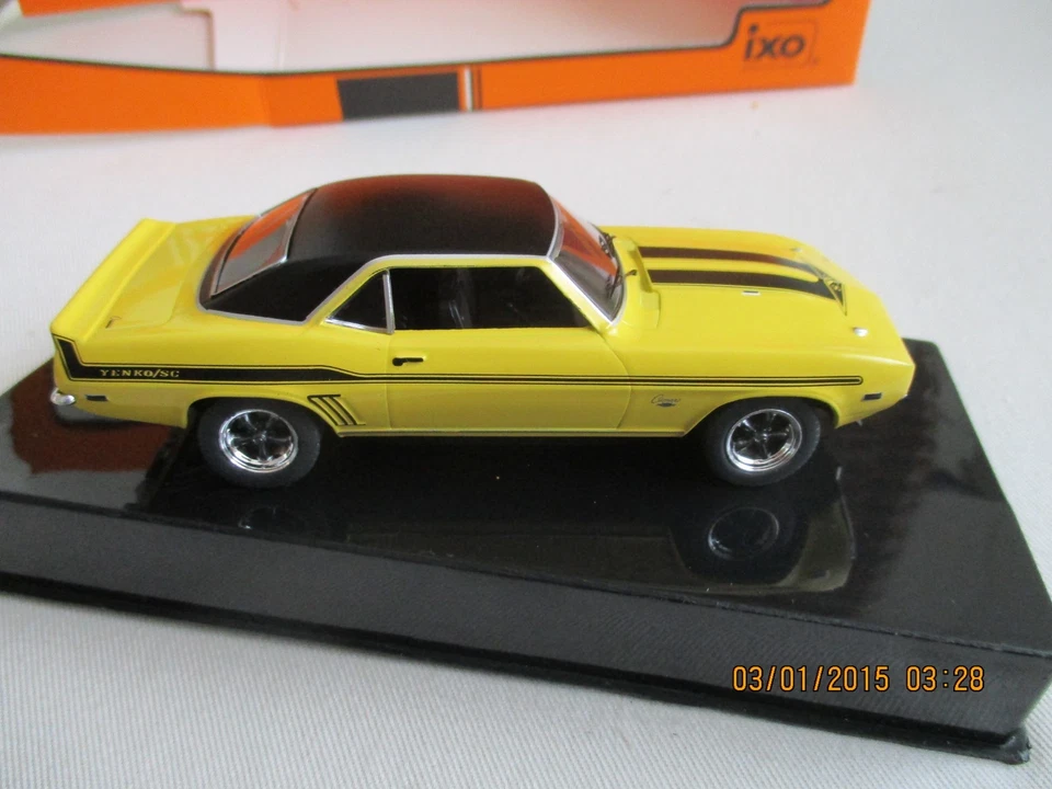 MINIATURE CHEVROLET CAMARO YENKO SYC 1989 IXO 1/43 CLC 591 N JAUNE - Photo 4/4