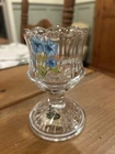 VINTAGE FENTON CANDLE HOLDER.  September.