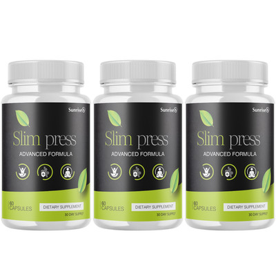 Slim Press Weight Loss Management Support, (3 Pack) Official Fat Loss Formula