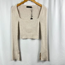 Revolve House of Harlow NWT Womens Size Medium Cambrie Sweater Oatmeal