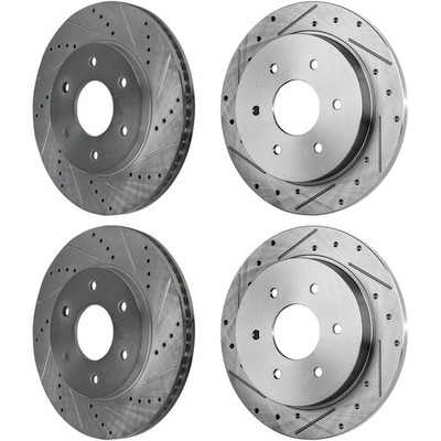 Front & Rear Brake Disc Rotors for INFINITI QX56 Nissan Armada TITAN Pathfinder