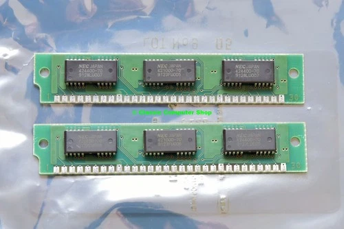 Set 2x NEC MC-421000A9BA-70 1MB 2MB kit 70ns parity RAM 30-pin SIMM