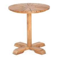Sonnenpartner Solis Gartentisch Rund Teakholz Old Teak Tisch Esstisch Ø 70 Cm
