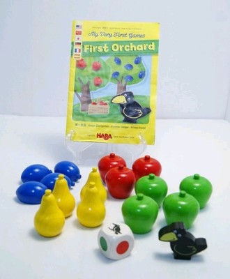 HABA First Orchard REPLACEMENT Pieces Lot - My Very 1st Games 3177 Wooden Fruit