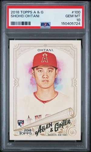 2018 Topps Allen & Ginter Shohei Ohtani #100 Rookie RC PSA 10 Gem 5724