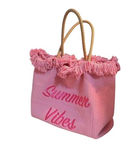 VogueNotion Apparel Canvas Tassel Tote Bags, For Everyday Wear, Beach, Holiday. - Picture 10 of 14