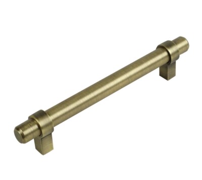 *10 Pack* Cosmas Cabinet Hardware Brushed Antique Brass Euro Bar Pull 161-160BAB