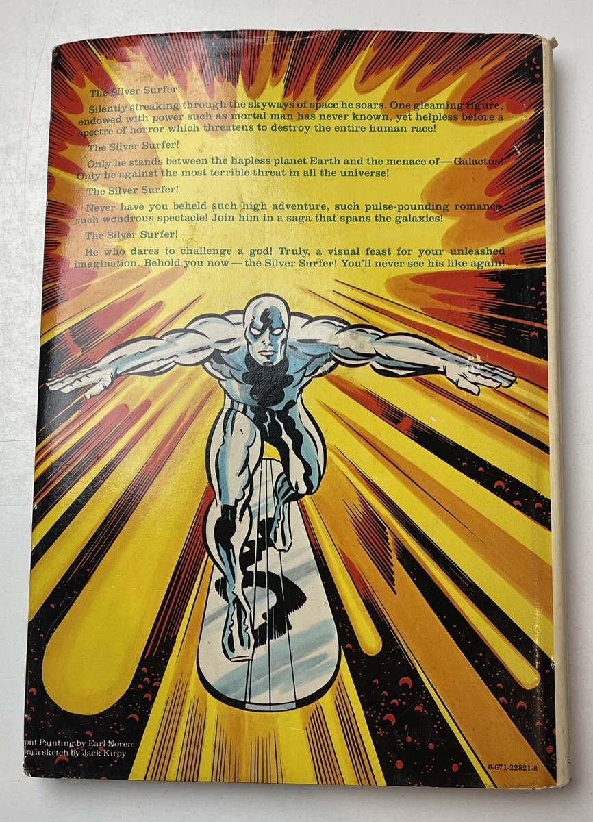 The Silver Surfer 1978 Hardcover Dust Jacket HC DJ Fireside Stan