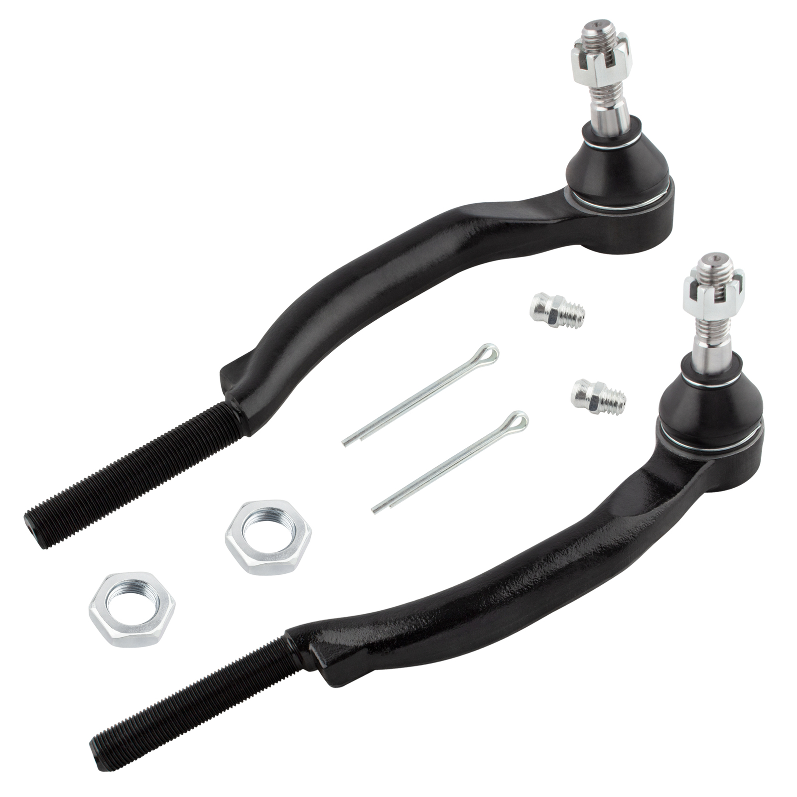 Pair Front Outer Tie Rods for Chevy Trailblazer GMC Envoy 20032009