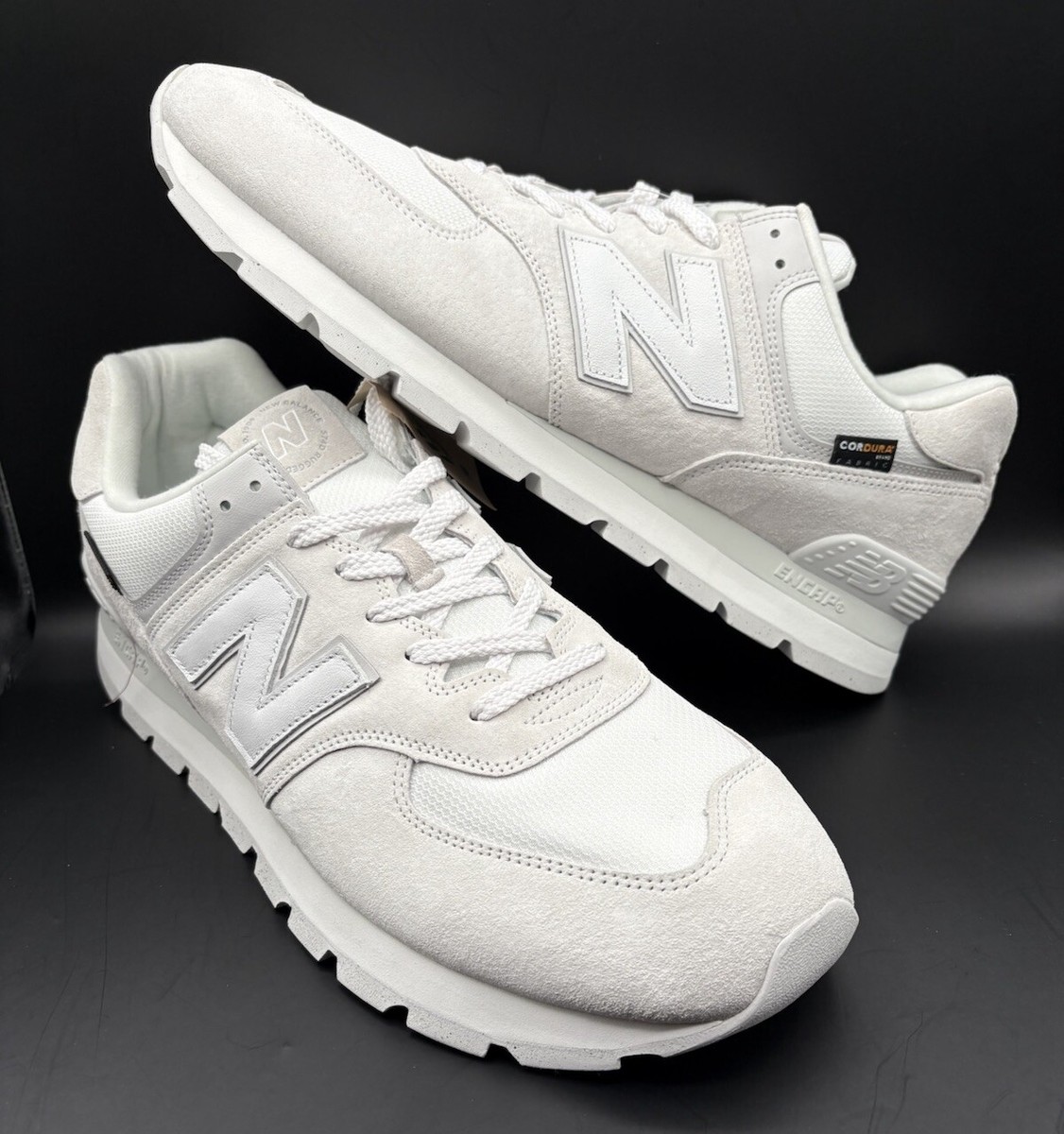 New Balance 574 Rugged Cordura Grey White ML574DI2 Sneakers Mens