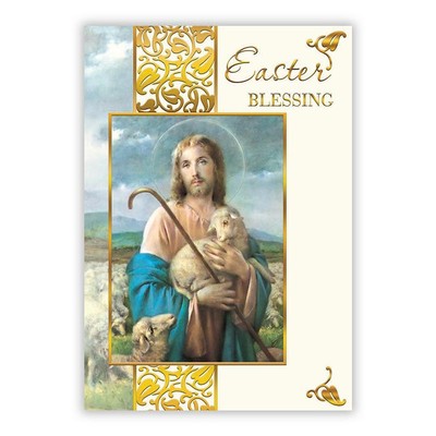Elegant Easter Blessing Easter Card Pack of 12