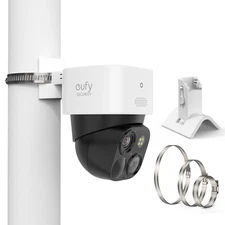 Pole Mount for eufy SoloCam S340/E42 360°Adjustable Railing Bracket Clip Holder