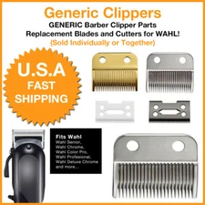 GENERIC Replacement Clipper Blades for WAHL Electric Hair Trimmer Barber 1pc/2pc