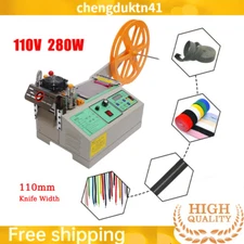 Automatic Hot & Cold Strip Cutter Webbing Textile Ribbon Zipper Cutting Machine