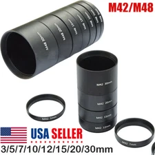 8Pcs M42 M48 Focal Length Extension Tube Kits for Astronomical Telescope T Ring