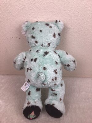 Build A Bear Baskin Robbins Mint Chocolate Chip Plush Teddy Bear