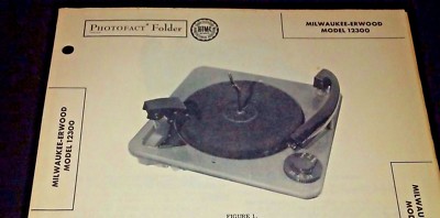 Milwaukee-Erwood Model 12300 Photofact Folder Free Shipping