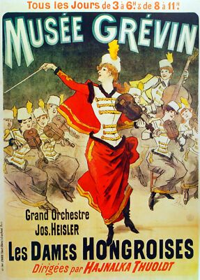 2007 Mus̻�e Gr̻�vin Orchestre Art Decor POSTER.Graphics to decorate home office.