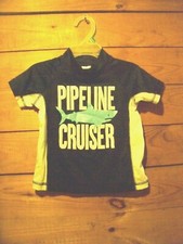 Osh Kosh Boys Navy Blue Rash Guard Size 2T EUC  