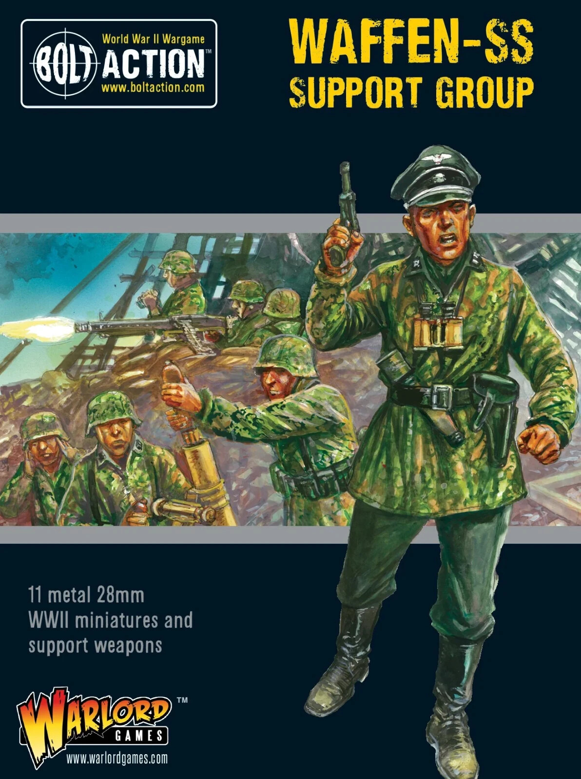 Waffen-SS Support Group - Brand New - Warlord Games Bolt Action Miniatures