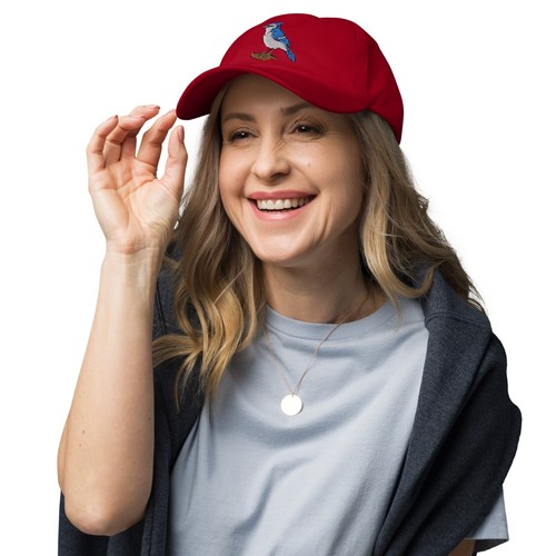 Blue Jay Embroidered Bird hat - Picture 49 of 114