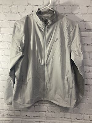 Asics Women s Large Lani Jacket Steel Grey New With Tag Polyester