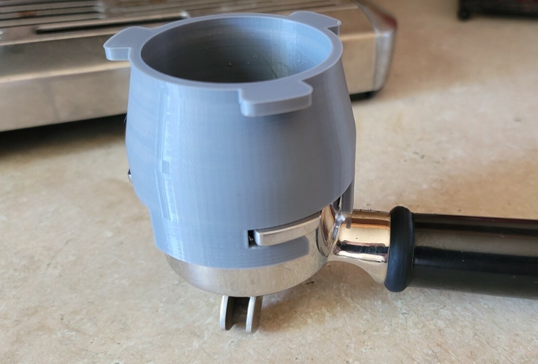 3D Printed Dosing Funnel For 54mm Portafilter, Breville Barista Express. US Made