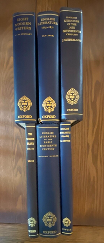 Oxford History of English Literature Lot of 6 Clarendon Press Hardcovers w/DJ - Picture 5 of 15