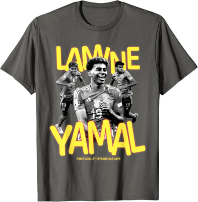Lamine Yamal - First goal at 16 Years 362 Days Old Unisex T-Shirt