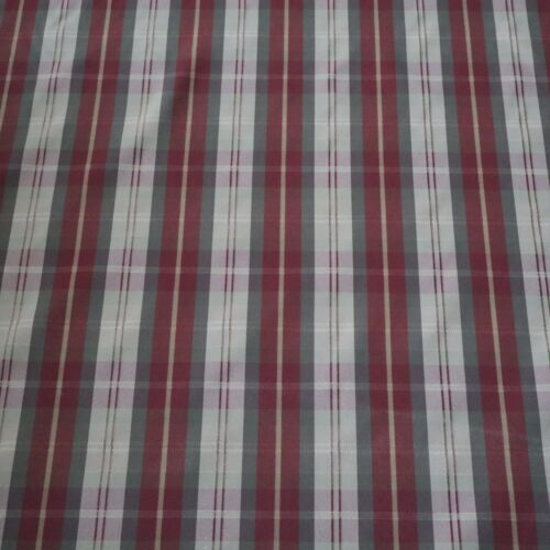 Vintage Home Decorating Woven Fabric Classic Red, Khaki Green Plaid 11.7 yds - Picture 2 of 11