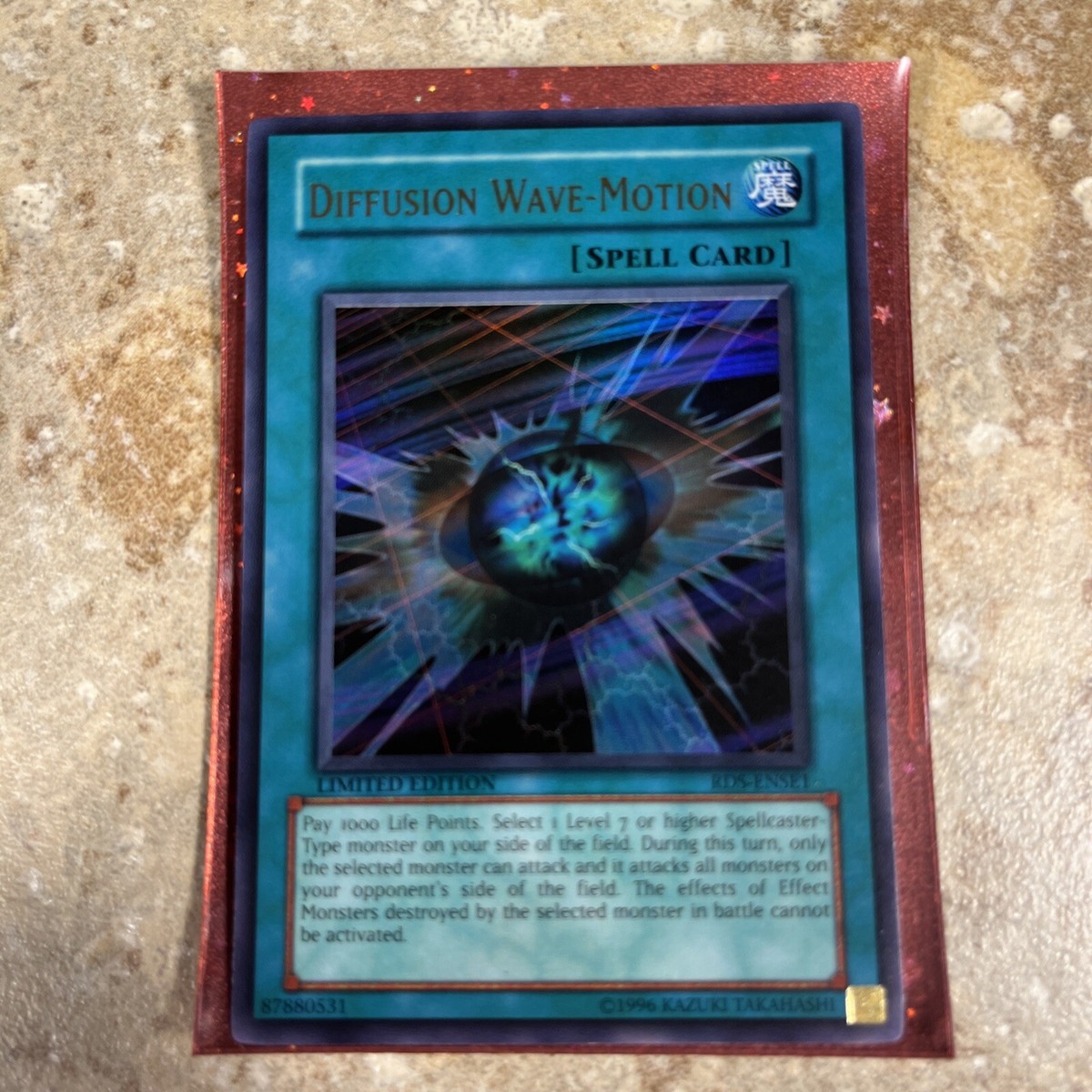 Yu-Gi-Oh! Diffusion Wave-Motion Card – RDS-ENSE1 – Rise Of Destiny Promo – Ultra Rare – Trading Card Game