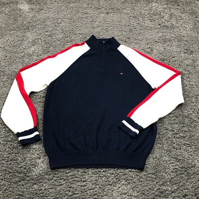 Hilfiger Hoodie Herren Tommy Hilfiger Pullover Blau WeiÃƒÂŸ Rot