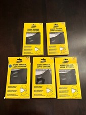 5 boxes 10 Masks KEEN Size M/L Together Cotton Face Mask Reusable Black