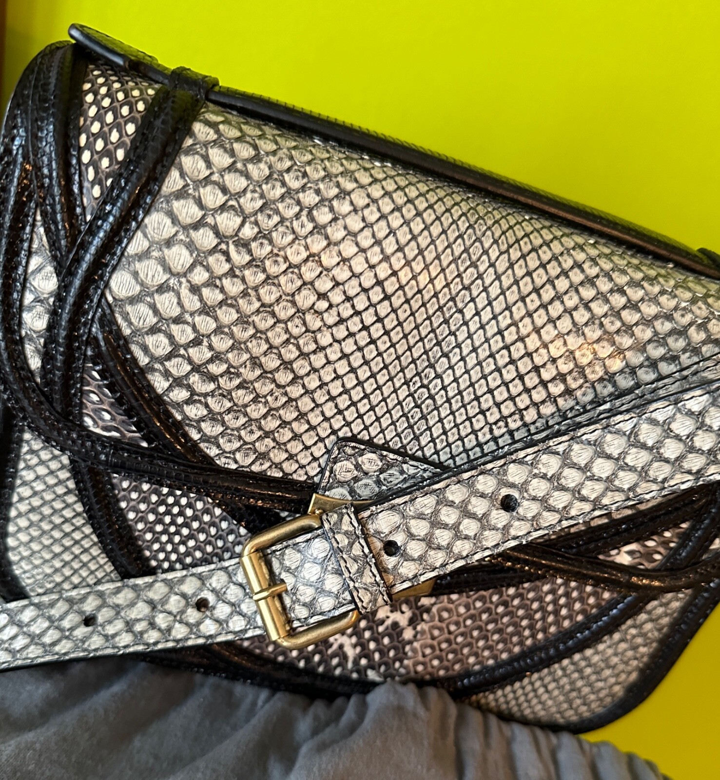 Alexander McQueen Genuine Documented Python Leath… - image 4