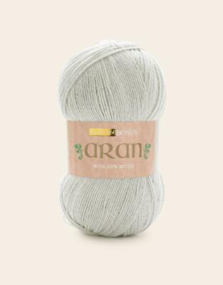 Sirdar Hayfield Bonus Aran mit Wolle Strickwolle Garn 400g - 813 Acker Grau