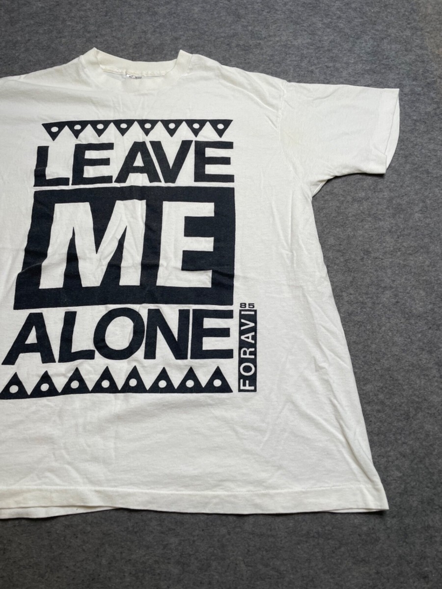 VTG 1985 Leave Me Alone Foravi Graphic T Shirt Men's 3XL