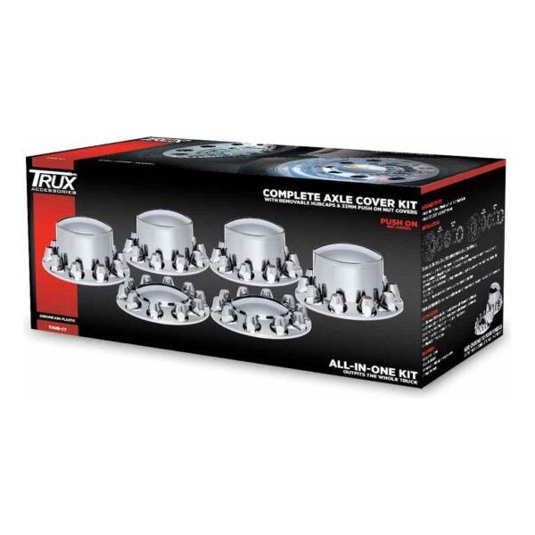 THUB-C7 Complete Axle Cover Kit with Removable Hubcaps