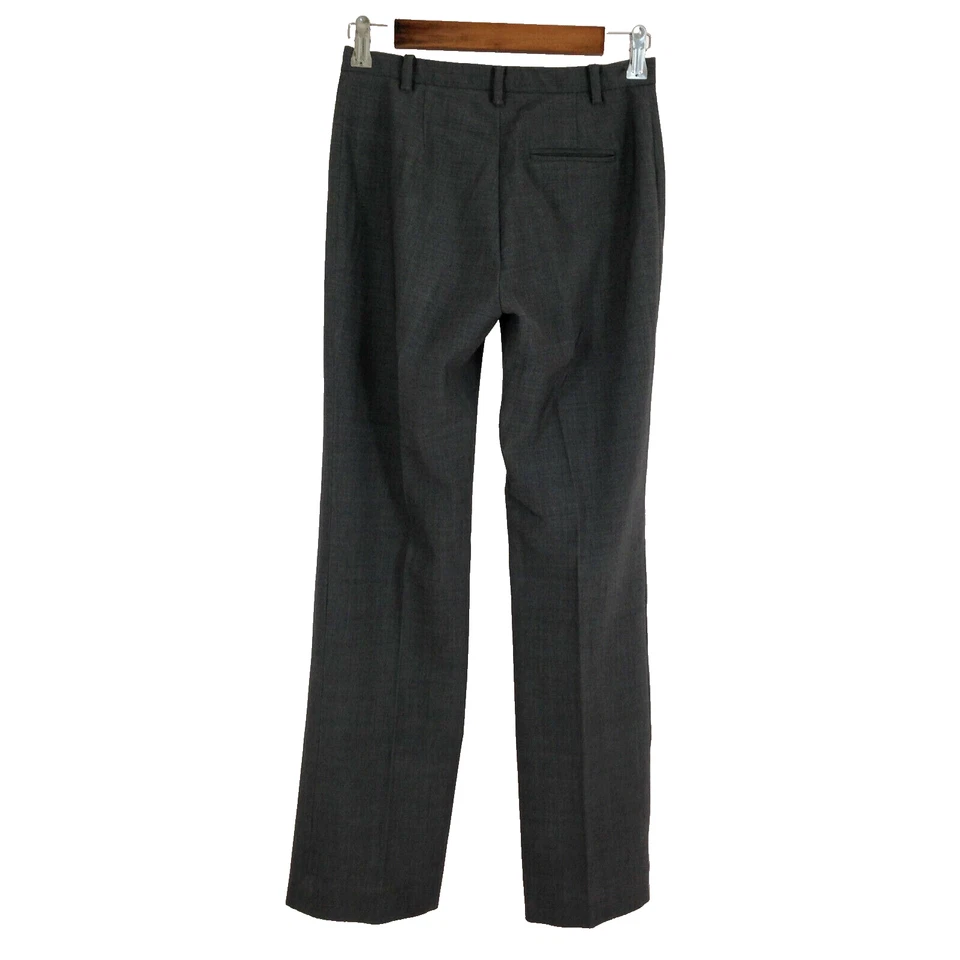 GAP wool blend womens dress pants sz 1 stretch gray classic fit straight trouser - Image 3 of 4