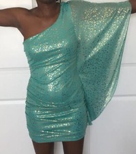 Juniors Body Central mint colored mini dress size small NWT