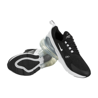 Nike Air Max 270 Black White Silver Ice AH6789 013 Women's US 7