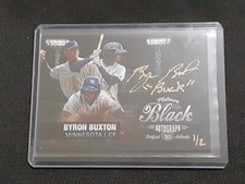 2013 Onyx Baseball Byron Buxton Black Platinum Auto Gold Ink SSP Serial #