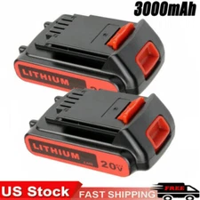 2X For Black & Decker Lithium MAX Battery Pack 20V Li-Ion LBXR20 LBXR2020 3.8Ah