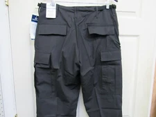 Black Ripstop BDU Cargo Pant Trouser 100% Cotton Button Fly Propper Internationa