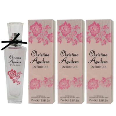 Christina Aguilera Definition 3 x 75 ml Eau de Parfum EDP Set Damenparfum