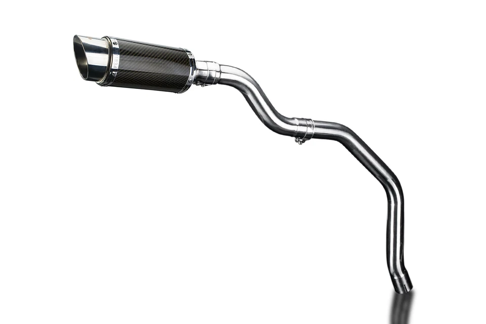 Triumph Daytona 675 2006-2012 Slip On 8" Round Carbon Exhaust Muffler Kit - Image 2 of 4