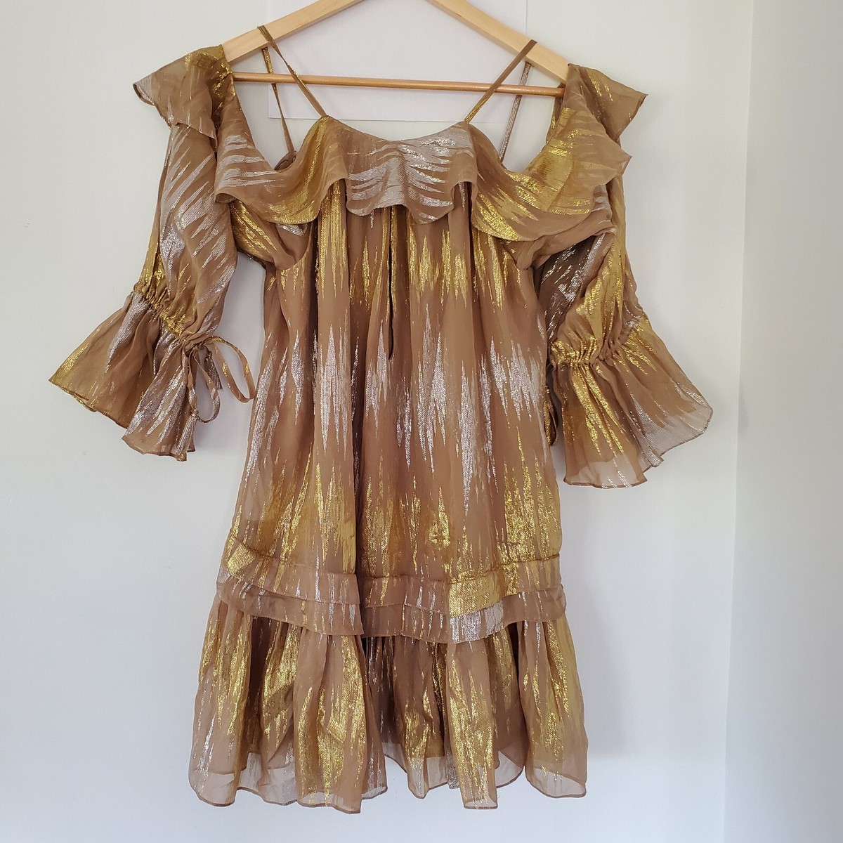 Beyonce Gold Mini Dress